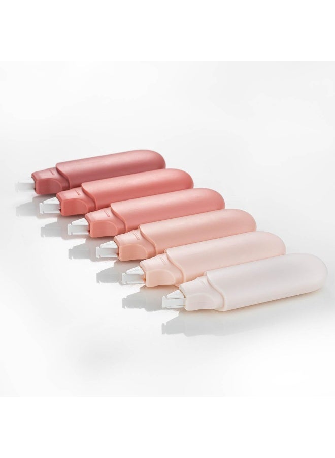 ChicAbode 6pcs أبيض خارج تصحيح الشريط، سهلة الاستخدام تطبيقات للتصحيحات الفورية، تصحيح الشريط موزع للمدرسة، المكتب، ملاحظات، المجلة (الأحمر) - Image 4